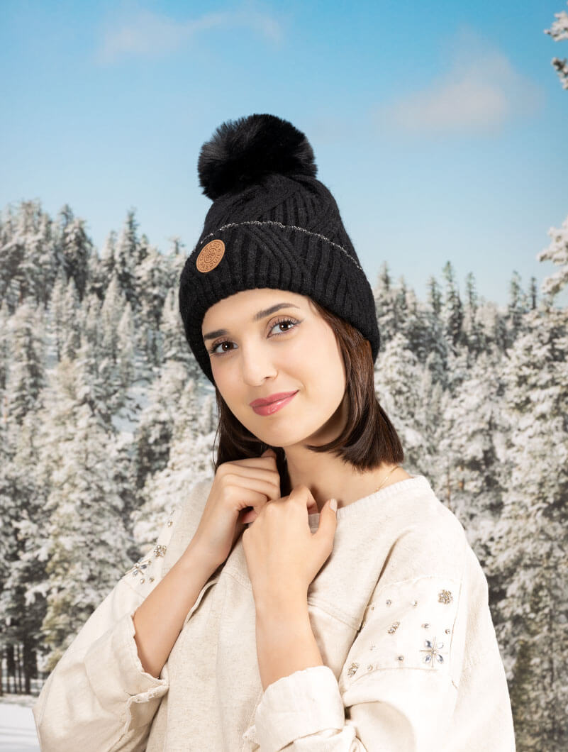 Bonnet à pompon